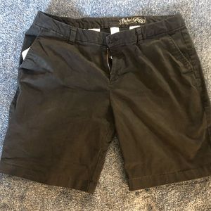 Plus Size Black Chino Shorts Size 18